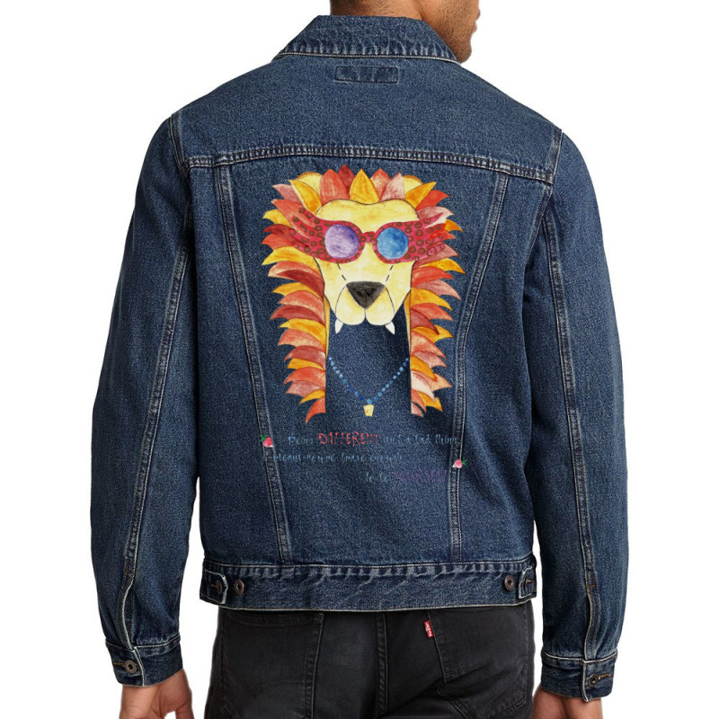 Being Different Is Not A Bad Thing Men Denim Jacket by jipppuranie | Artistshot