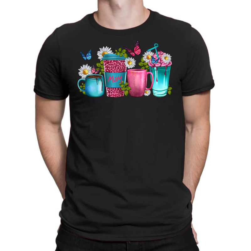 Mom Coffee Cups Wıth Daisy T-shirt | Artistshot