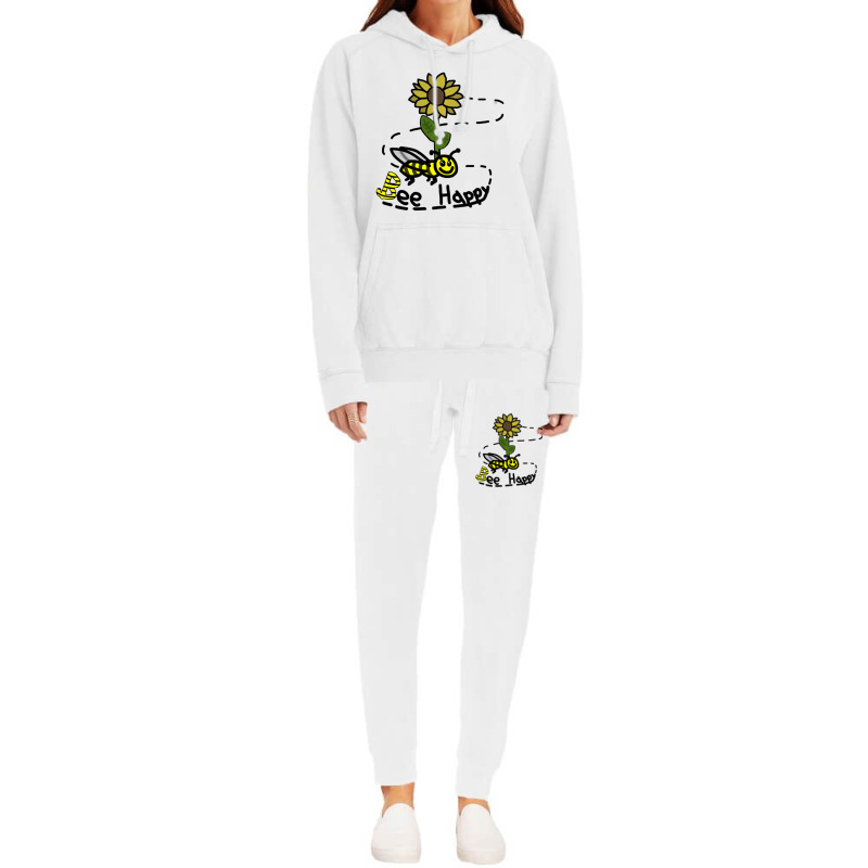 Bee Happy Pullover Hoodie Hoodie & Jogger Set | Artistshot