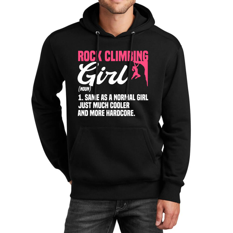 Bouldering Girls Climber Boulderer Artificial Rock Unisex Hoodie | Artistshot