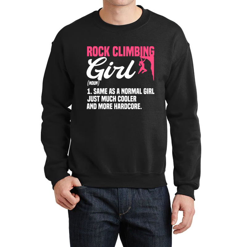 Bouldering Girls Climber Boulderer Artificial Rock Crewneck Sweatshirt | Artistshot