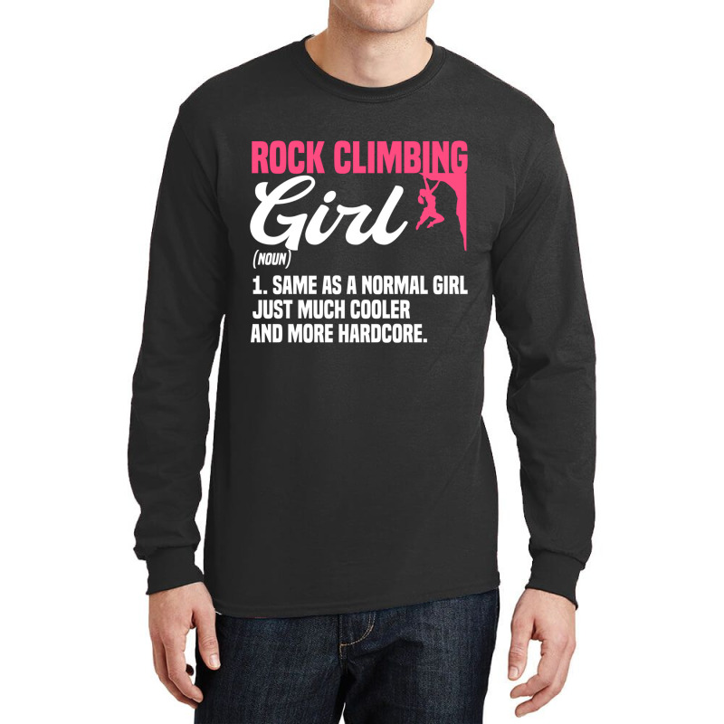 Bouldering Girls Climber Boulderer Artificial Rock Long Sleeve Shirts | Artistshot