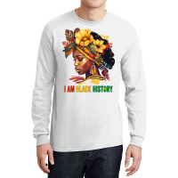 I Am Black History Women Girls Black Queen Month H Long Sleeve Shirts | Artistshot