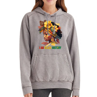 I Am Black History Women Girls Black Queen Month H Vintage Hoodie | Artistshot