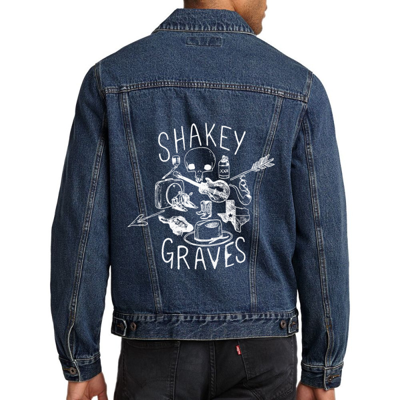 Shakey ,graves Music Men Denim Jacket | Artistshot