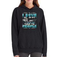 I Dive So I DonÂ´t Have To Talk To People Diver Vintage Hoodie | Artistshot