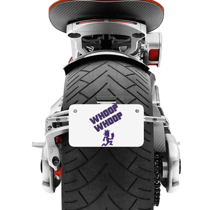 Juggalette Icp Whoop Whoop Hatchet Man Vibrant Col Motorcycle License Plate by tahon | Artistshot