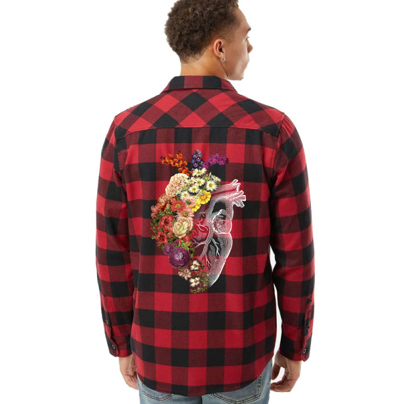 Flower Heart Spring Flannel Shirt | Artistshot