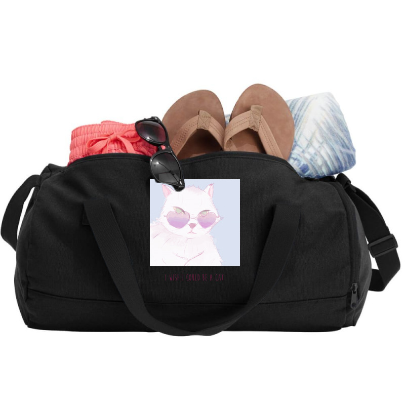 I Wish I Could Be A Cat Duffel Bag | Artistshot