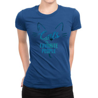 Cats Are My Favorite People Tumblr Ladies Fitted T-shirt | Artistshot