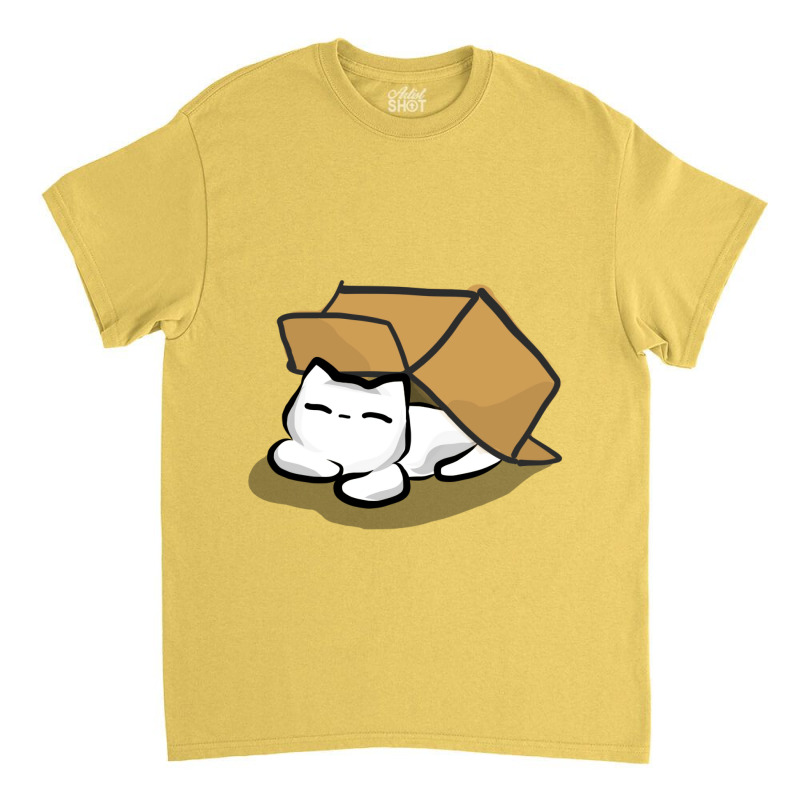 Cat And Cardboard Cool Classic T-shirt by nurlukazeza0 | Artistshot