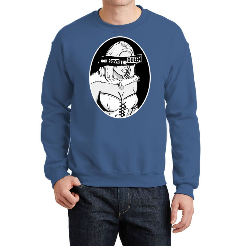 God Save The White Queen Quote Crewneck Sweatshirt | Artistshot