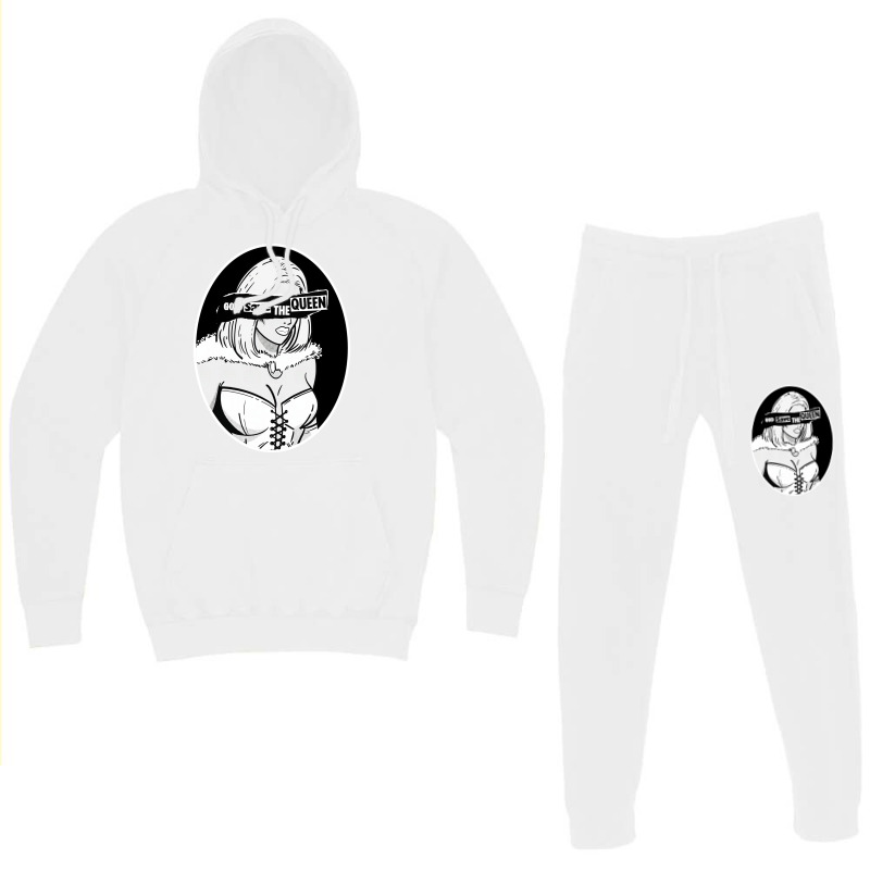 God Save The White Queen Quote Hoodie & Jogger Set | Artistshot