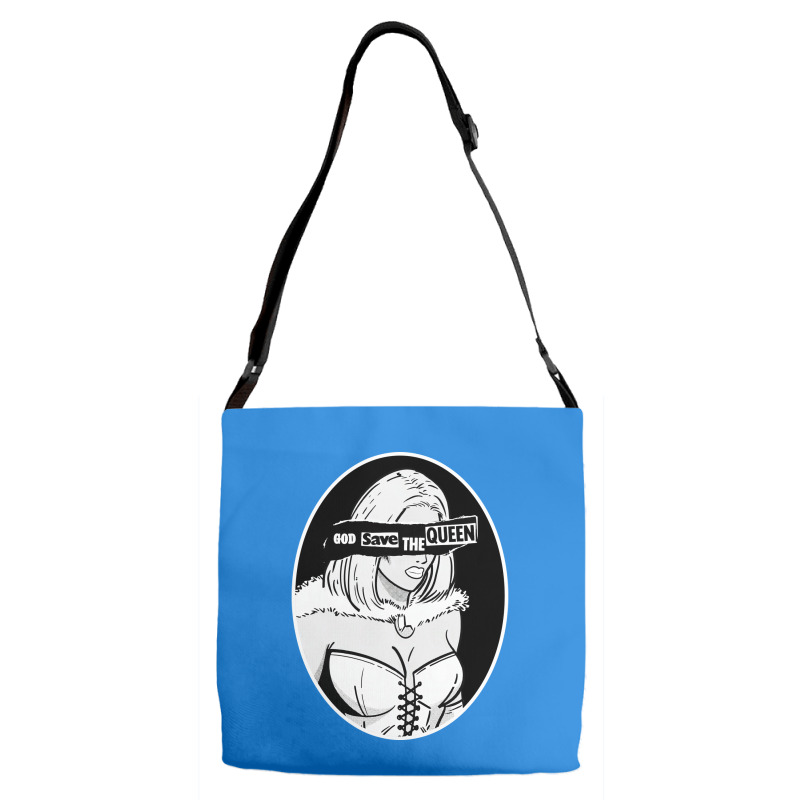 God Save The White Queen Quote Adjustable Strap Totes | Artistshot