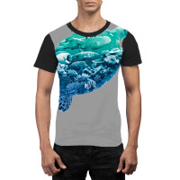 Ocean Life Turtle Earth Day Environmentalist Natur Graphic T-shirt | Artistshot