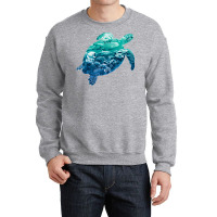 Ocean Life Turtle Earth Day Environmentalist Natur Crewneck Sweatshirt | Artistshot