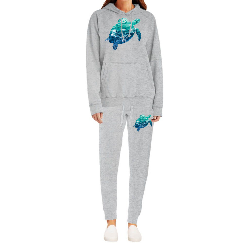 Ocean Life Turtle Earth Day Environmentalist Natur Hoodie & Jogger Set | Artistshot