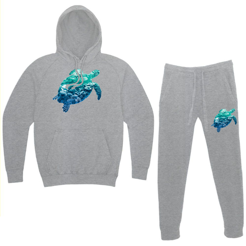 Ocean Life Turtle Earth Day Environmentalist Natur Hoodie & Jogger Set | Artistshot