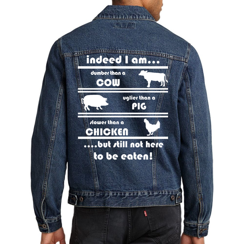 Vegetarian Vegan Healthy Food Environment Gift Men Denim Jacket | Artistshot