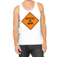 Crystal At Work Funny Warning Sign Summer Tank Top | Artistshot