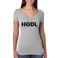 Hodl Dark Polkadot Color Women's Triblend Scoop T-shirt | Artistshot