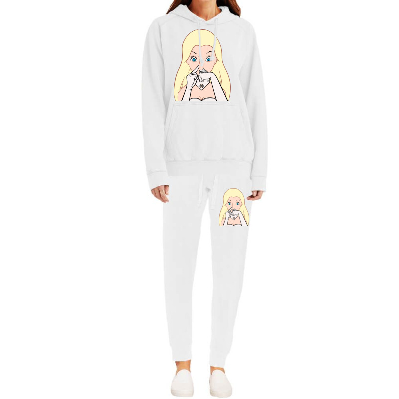 White Powder Queen Stars Hoodie & Jogger Set | Artistshot