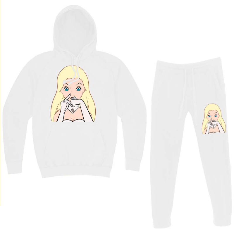 White Powder Queen Stars Hoodie & Jogger Set | Artistshot