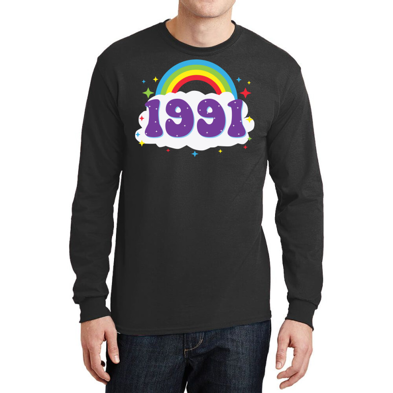 Rainbow 1991 Birthday  70s Long Sleeve Shirts | Artistshot