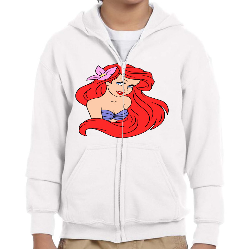 Ariel Youth Zipper Hoodie | Artistshot