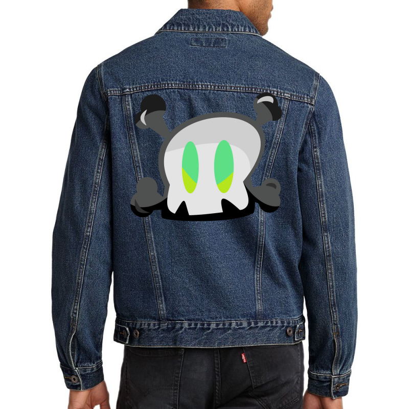 Green Bonehead Girl Men Denim Jacket | Artistshot