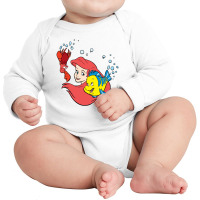 Ariel, Sebastian Long Sleeve Baby Bodysuit | Artistshot