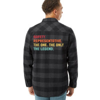 Safety Representative The One The Legend Design Flannel Shirt | Artistshot