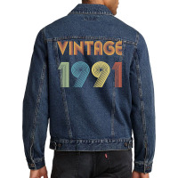 Vintage Modern 1991 Trending Men Denim Jacket | Artistshot