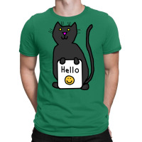 Cute Cat Says Hello Nature T-shirt | Artistshot