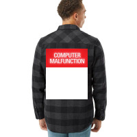 Computer Malfunction Hipster Flannel Shirt | Artistshot