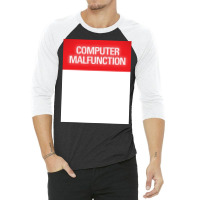 Computer Malfunction Hipster 3/4 Sleeve Shirt | Artistshot