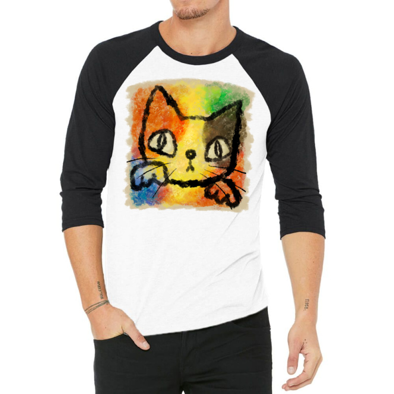 Tortoiseshell Cat Punch Aesthetic 3/4 Sleeve Shirt by turynobarfox | Artistshot