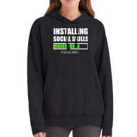 Installing Social Skills Please Wait Hipster Vintage Hoodie | Artistshot