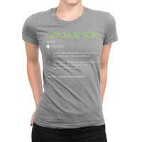 Contractor Definition Design Trending Ladies Fitted T-shirt | Artistshot