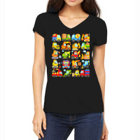 Cute Construction Vehicle Design For Toddlers And Women's V-neck T-shirt | Artistshot