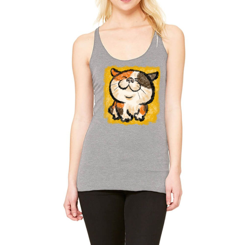 Tortoiseshell Cat Happy Retro Racerback Tank by naldasalgut3 | Artistshot