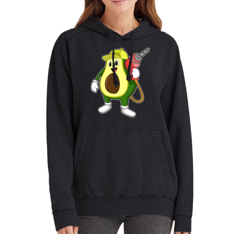 Avocado As Craftsman With Drill Retro Vintage Hoodie | Artistshot