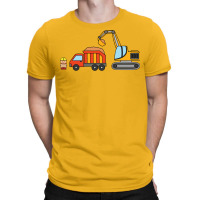 Kids Drawing Construction Set Dump Truck With Exca T-shirt | Artistshot