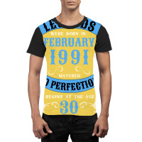 30th Birthday 30 Years 1991 February Funny Graphic T-shirt | Artistshot