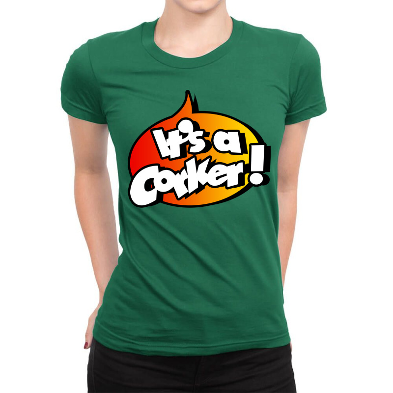 Its A Corker Commodore Format Retro Computer Gamin Ladies Fitted T-Shirt by kikuyodanisam | Artistshot