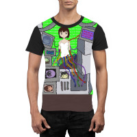 Serial Experiments Lain Hooked On The Wired Trendi Graphic T-shirt | Artistshot