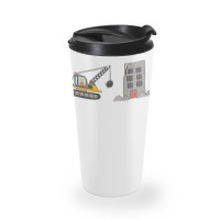 Kids Drawing Construction Site With Demolition Tru Travel Mug | Artistshot