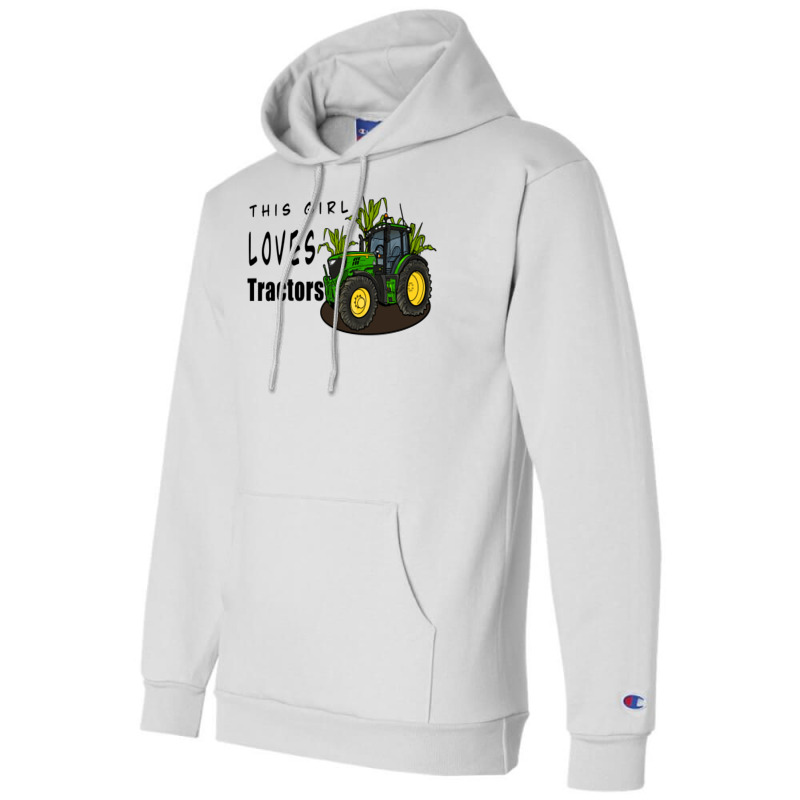 This Girl Loves Tractors Cool Champion Hoodie | Artistshot