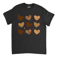 Diversity Heart Skin Tones Black Pride Melanin Kin Classic T-shirt | Artistshot