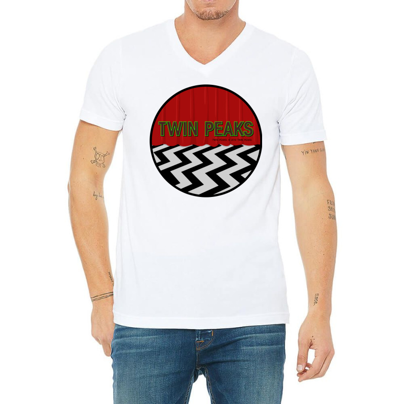 Twin Peaks V-neck Tee | Artistshot